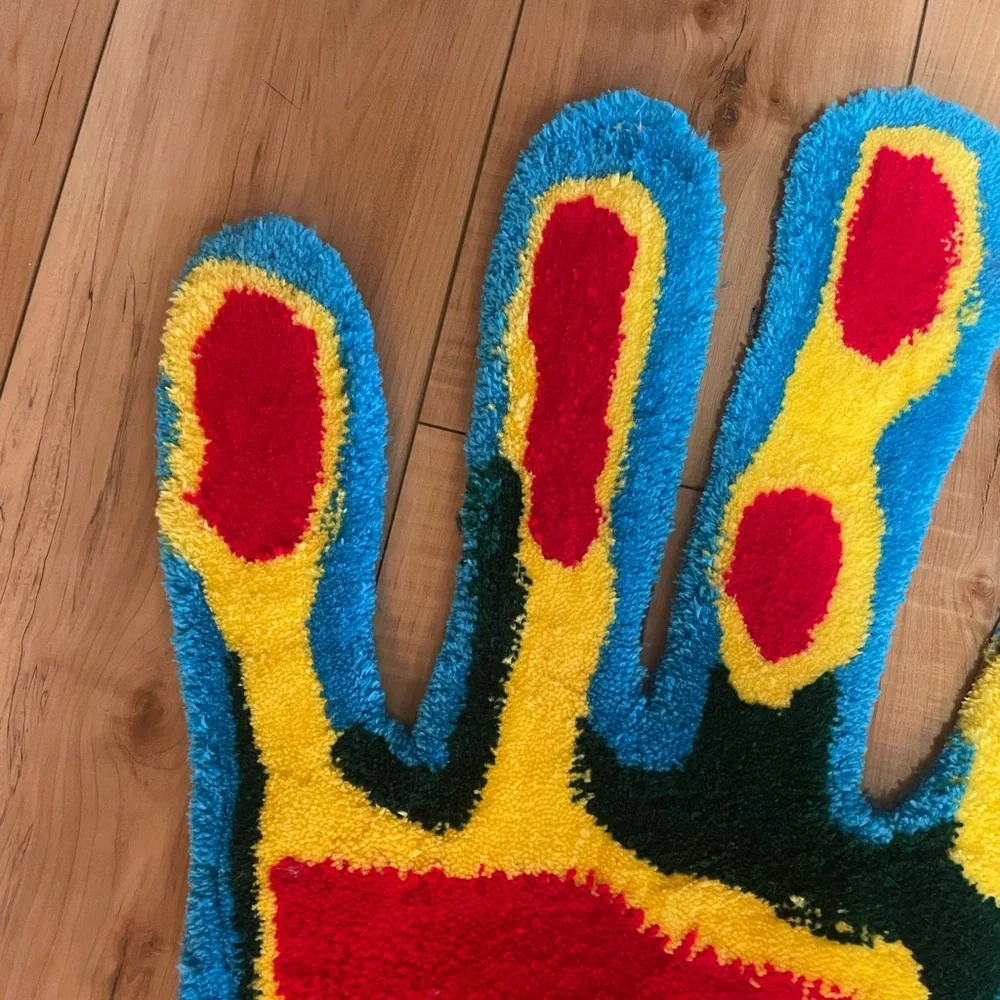 Custom Made Thermal Hand Print Rug - Picture 9 of 10